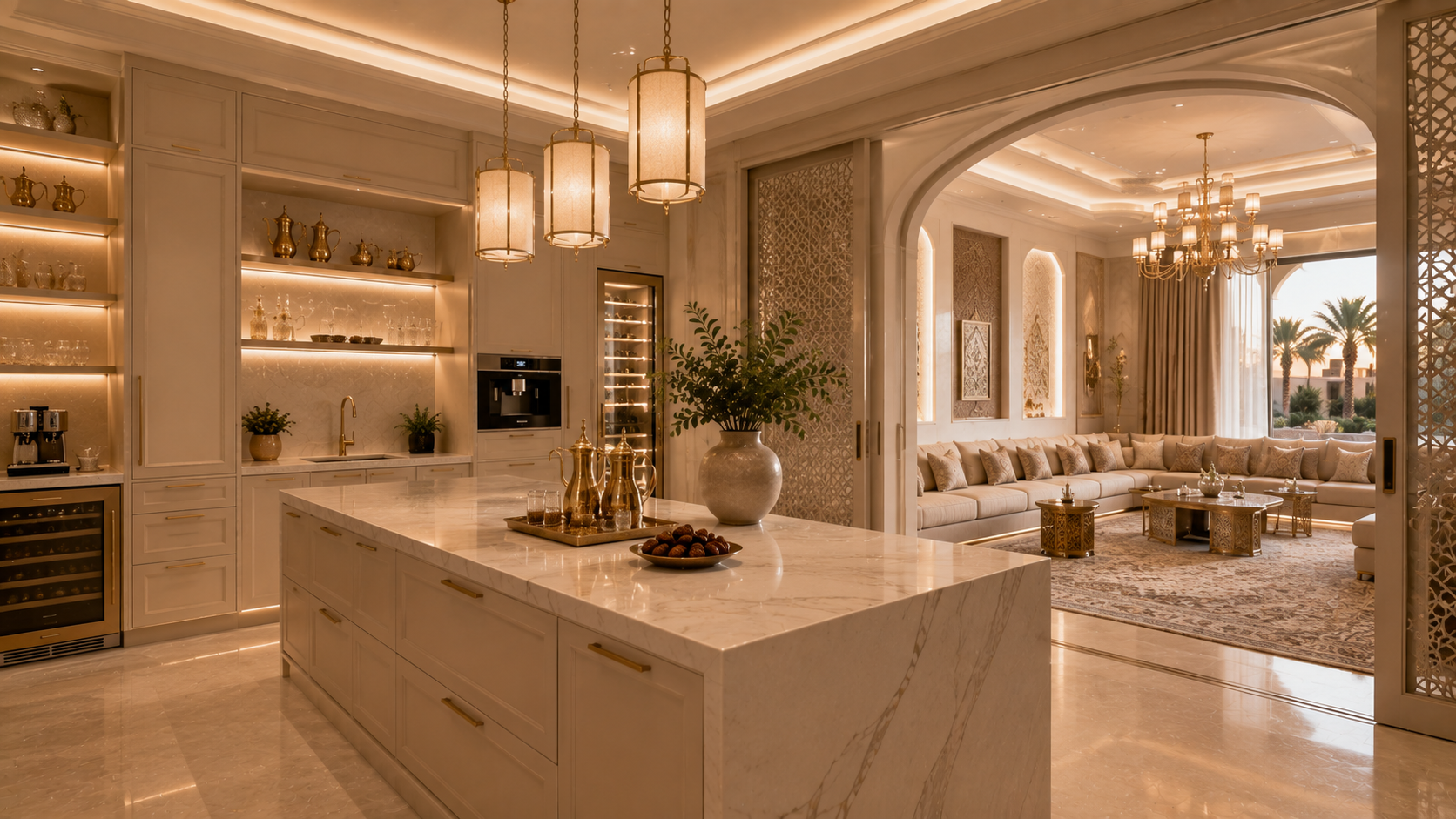 Majlis Adjacent Kitchen in Abu Dhabi - kitchen design variety 23