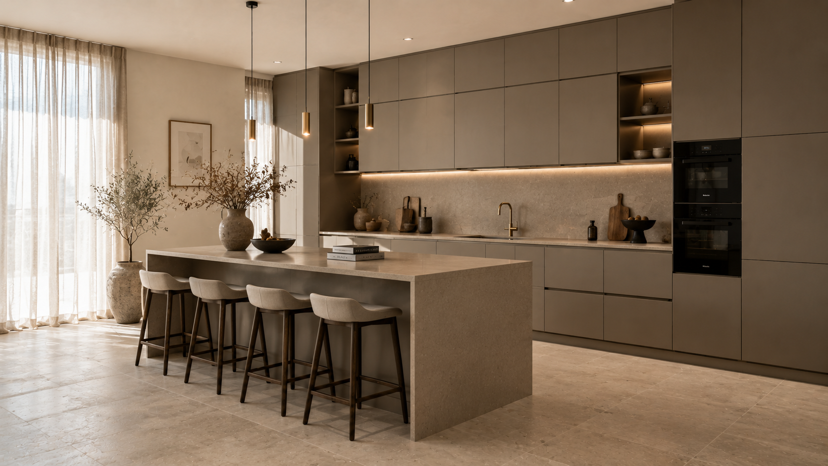 Matte Finish Kitchen in Abu Dhabi - kitchen design variety 29